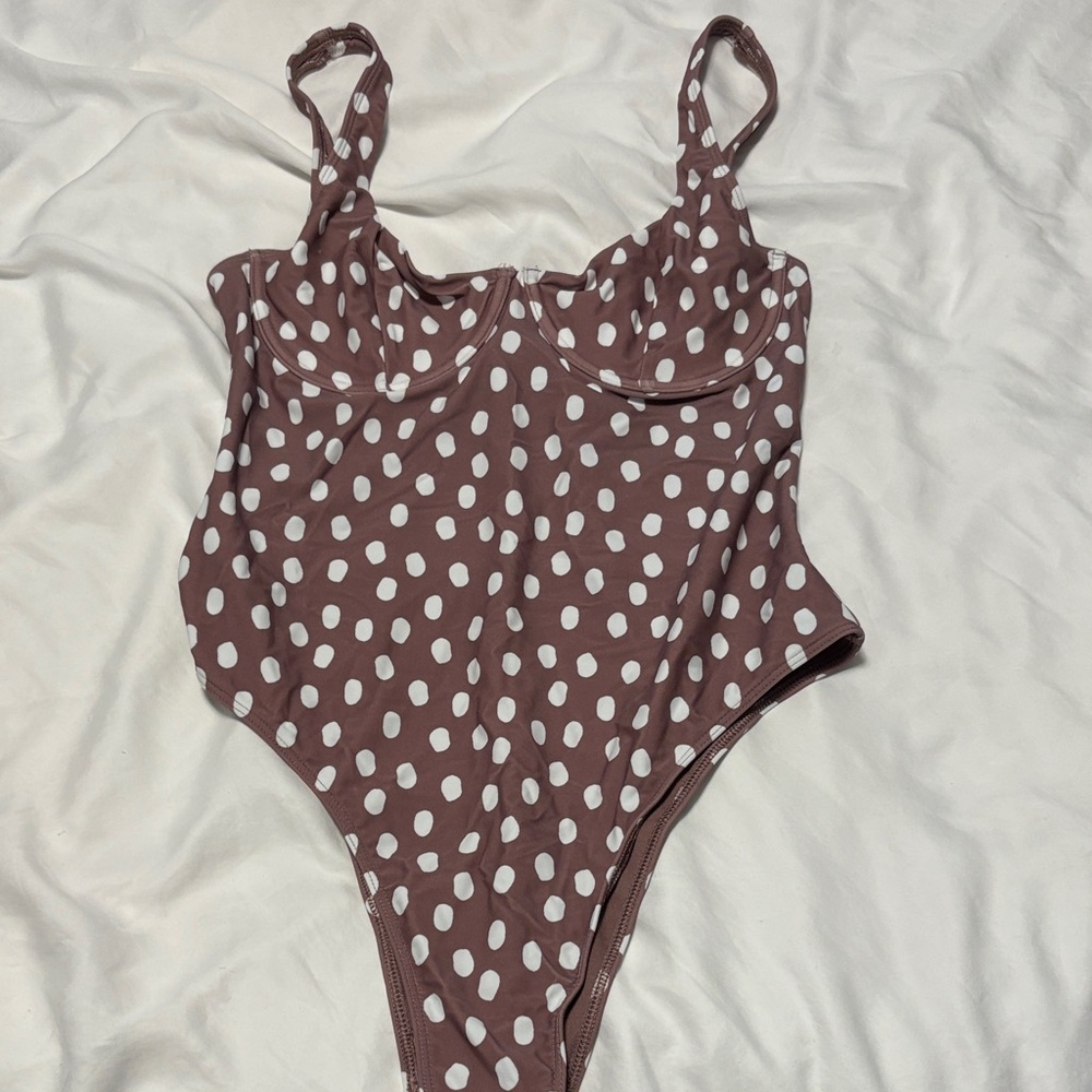 Polka Dot One-Piece Swimsuit